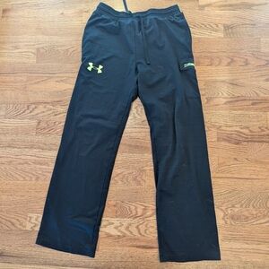 Under Armour Black Pants with Bright Green Accents